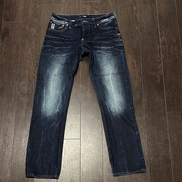 GS Raw 01 Men's Blue Jeans - Picture 1 of 7